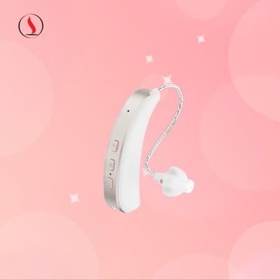 Apparecchio acustico digitale invisibile dietro l'orecchio con cancellazione del rumore e soppressione dell'effetto Larsen
