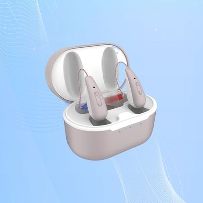 Aiuti uditivi BTE OTC a 16 canali con chip digitale amplificatore acustico ricaricabile Supporto per perdita acustica grave
