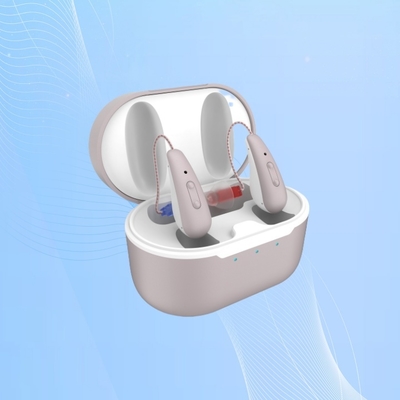 Apparecchio acustico OTC BTE con chip digitale a 8 canali per ipoacusia severa