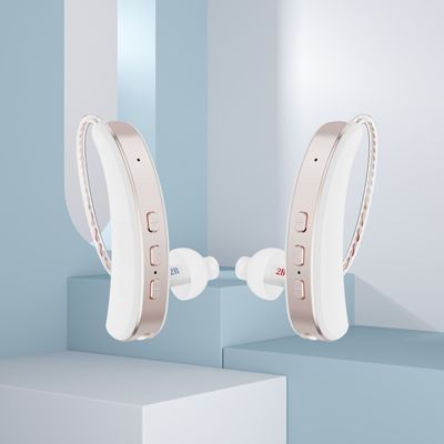 BTE RIC Digital Ear Machine Golden Single Hearing Aid con riduzione del rumore