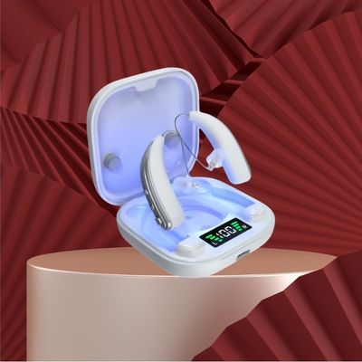 Apparecchi acustici OTC invisibili BTE con cancellazione del rumore e disinfezione a raggi ultravioletti