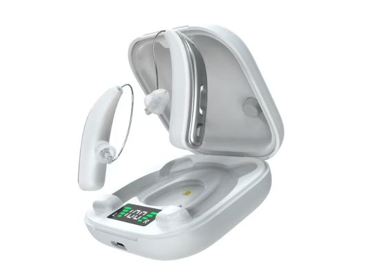 Apparecchi acustici ricaricabili da banco con autonomia di una settimana e disinfezione a lampada UV ultravioletta